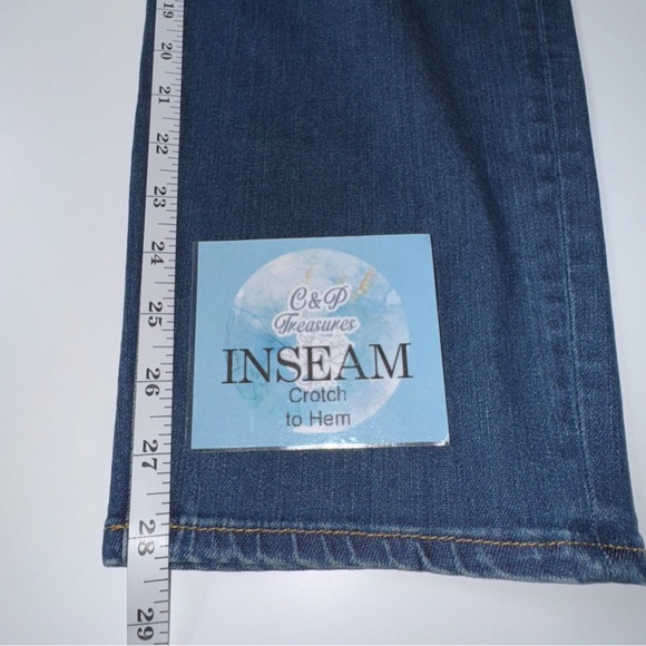 Talbots Flawless Five Pocket Slim Ankle Jeans Women’s Size 14 Blue Stretch Denim - Picture 6 of 13